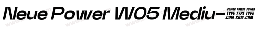 Neue Power W05 Mediu字体转换